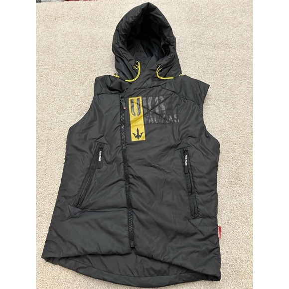 The Unbranded Brand Jackets & Blazers - AVIATSIYA HALYCHYNY Unisex Warm Puffer Vest with Hood, Sleeveless Vest SZ M